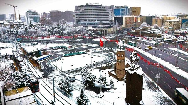 Kayseri’nin en soğuk yeri Pınarbaşı oldu
