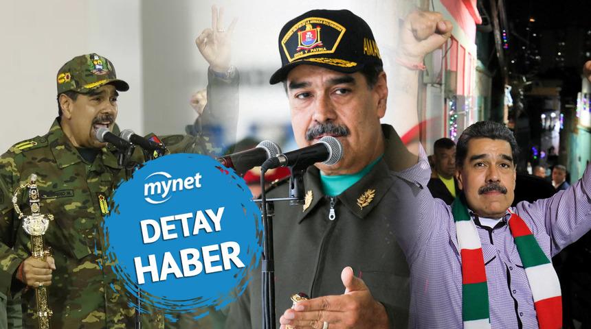 Maduro ve eşinin son g&ouml;r&uuml;nt&uuml;leri! 26 Kasım'da kılıcı &ccedil;ekip meydan okumuş, daha 6 g&uuml;n &ouml;nce askerlerini selamlamıştı