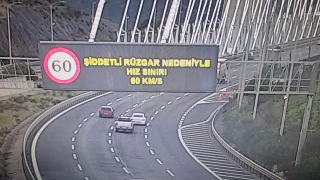  Yavuz Sultan Selim Köprüsü için rüzgar uyarısı