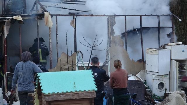 Antalya'da konteyner ev alevlere teslim oldu: 2 kedi telef oldu