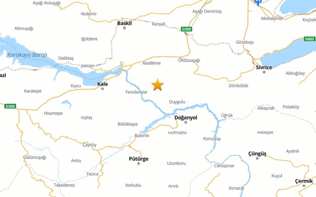 AFAD duyurdu! Elazığ da 4.7 b&uuml;y&uuml;kl&uuml;ğ&uuml;nde deprem 1