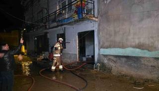 Bursa&rsquo;da 2 katlı evde &ccedil;ıkan yangın korkuttu