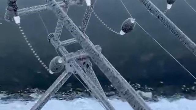 Eksi 22 derecede olta buz tuttu