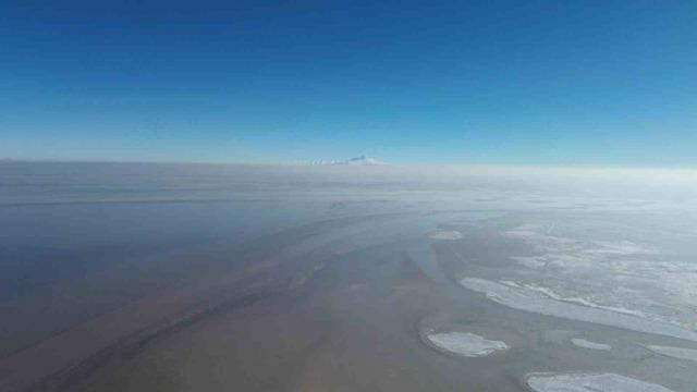 Kar ve yağmur yağışı Tuz Gölü’nü umutlandırdı 5