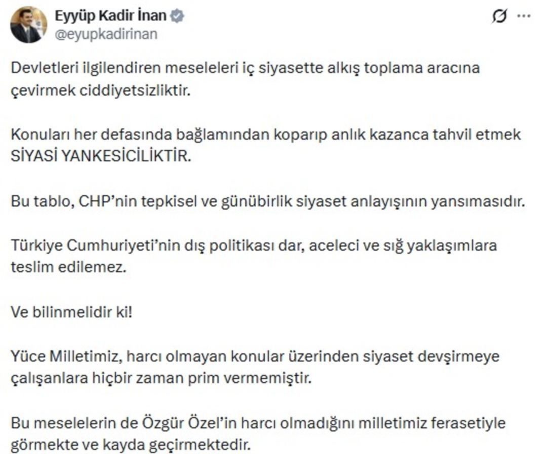 AK Parti den &Ouml;zg&uuml;r &Ouml;zel e yanıt: Siyasi yankesicilik 2