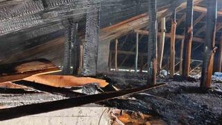 Van’da çatı yangını