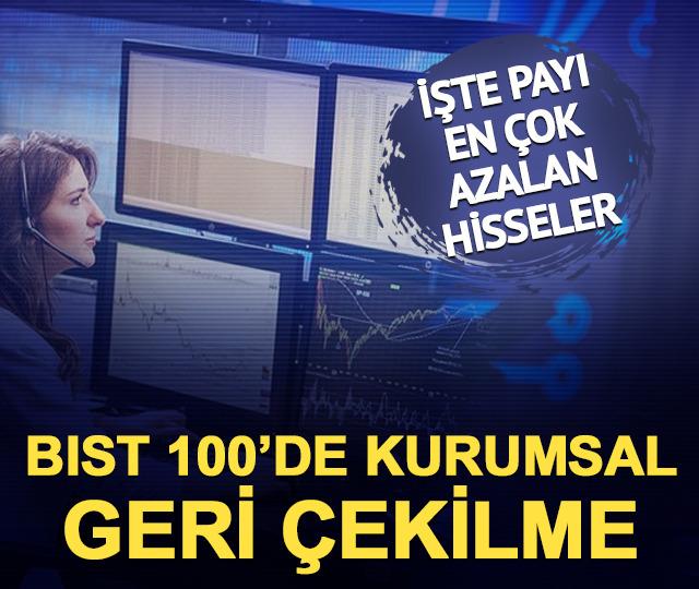 BIST 100&rsquo;de kurumsal geri &ccedil;ekilme: İşte payı en &ccedil;ok azalan hisseler