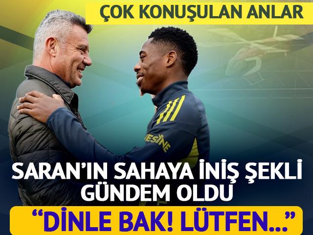 Sadettin Saran sahaya helikopterle geldi! Musaba ile diyaloğu olay oldu