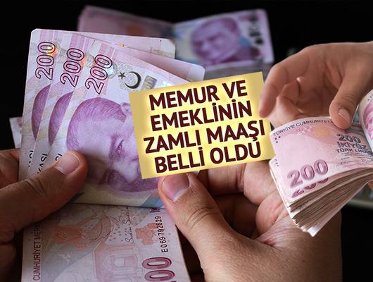 Memur ve emeklinin zamlı maaşı kesinleşti! 