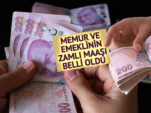 Memur ve emeklinin zamlı maaşı kesinleşti! Yeni maaş tablosu ortaya &ccedil;ıktı