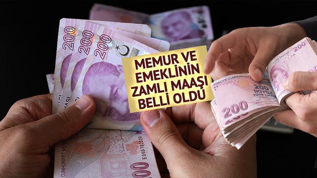 Memur ve emeklinin zamlı maaşı kesinleşti! işte yeni maaş tablosu