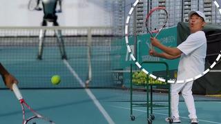 'Çelik' bilek korta çıktı: Federer kadar hızlı, Nadal kadar çevik hareketler sergiledi