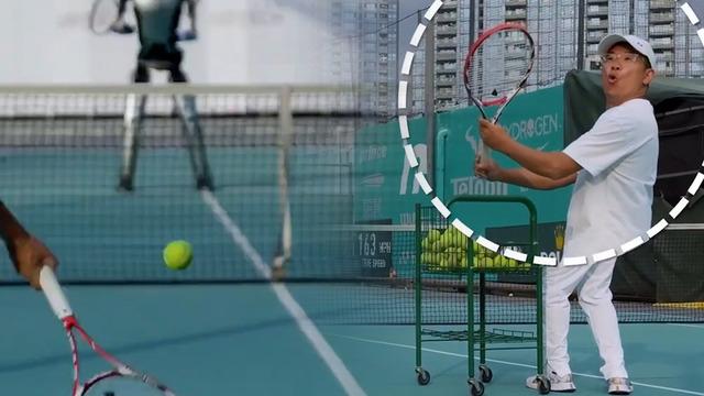 'Çelik' bilek korta çıktı: Federer kadar hızlı, Nadal kadar çevik hareketler sergiledi