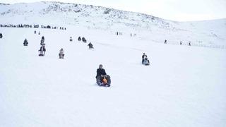 Kar keyfi Ketençimen Kayak Merkezi’nde yaşandı