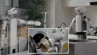 Ev işlerini devralmaya aday insansı robot: &Ccedil;amaşır yıkayıp kahvaltı bile hazırlıyor