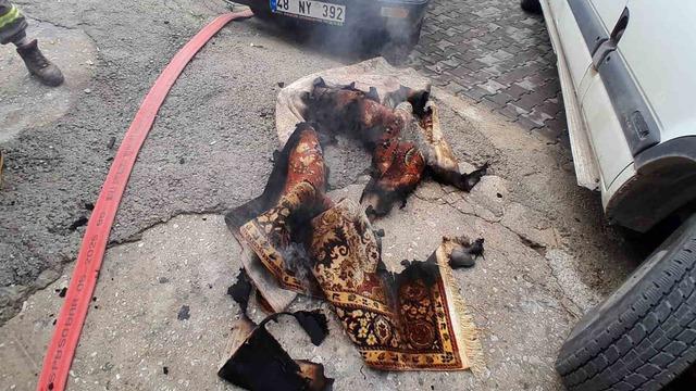 Menteşe Kentsel sit alanındaki yangın korkuttu