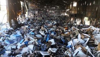 Alanya&rsquo;da klima deposundaki yangının boyutu g&uuml;n aydınlanınca ortaya &ccedil;ıktı