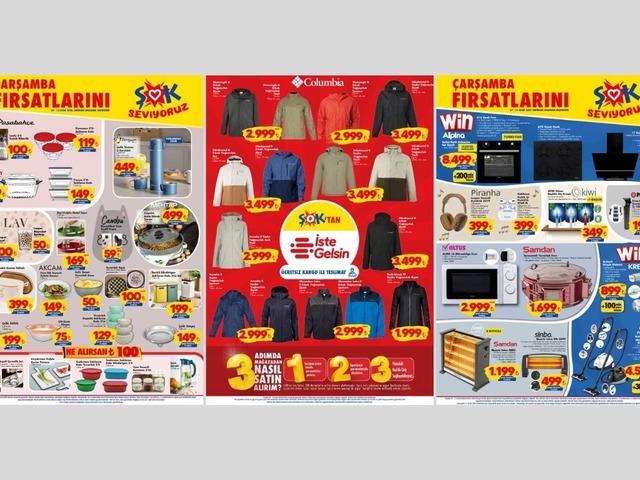 ŞOK'a Columbia mont &ccedil;eşitleri geliyor! 7 Ocak 2026 ŞOK akt&uuml;el katalog yayınlandı