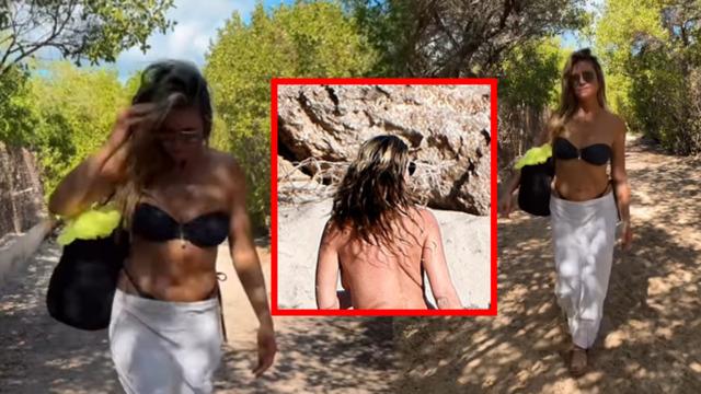 Heidi Klum plajda kimseyi umursamadı! Üstsüz dolaştı