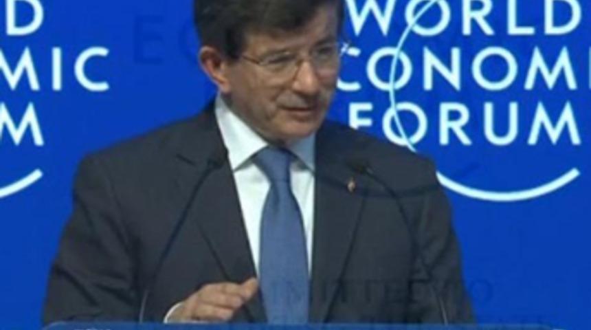 Başbakan Davutoğlu Davos'ta konuştu