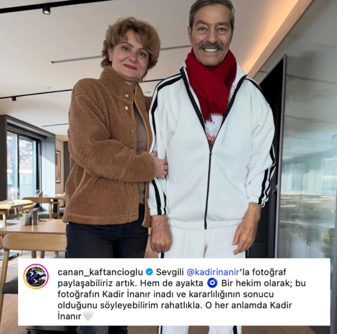 Kadir İnanır ın son hali  maşallah  dedirtti! Canan Kaftancıoğlu paylaştı 2