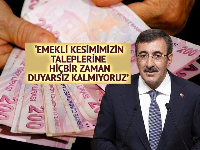 Cumhurbaşkanı Yardımcısı Yılmaz'dan en d&uuml;ş&uuml;k emekli maaşı a&ccedil;ıklaması