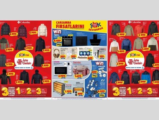 Bug&uuml;n ŞOK'a Columbia mont &ccedil;eşitleri geliyor! 