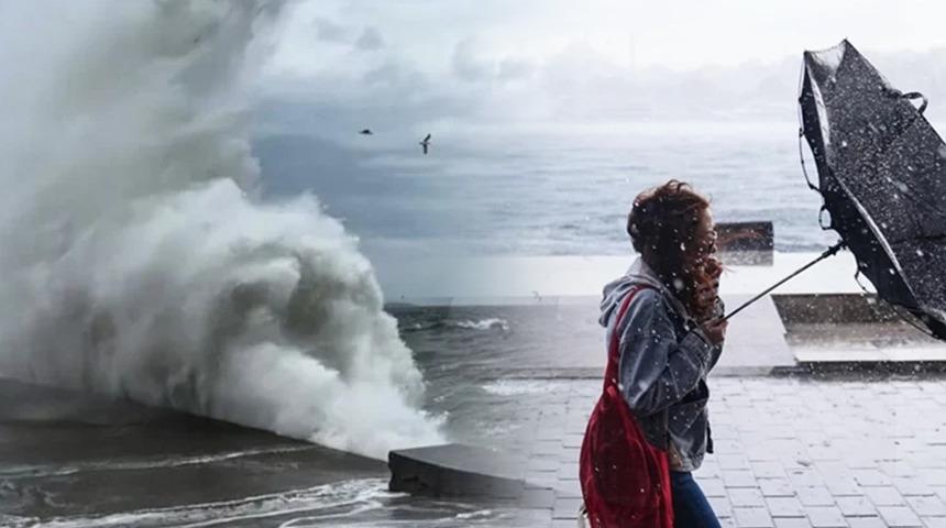 Meteoroloji uyardı: Fırtına, &ccedil;ığ, sağanak! AKOM, İstanbul i&ccedil;in saat verdi