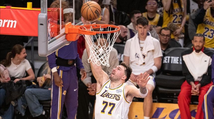 NBA'de Lakers Luka Doncic ve LeBron James ikilisiyle kazandı