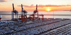 Haydarpaşa Limanı'nda dikkat &ccedil;eken g&ouml;r&uuml;nt&uuml;! İthal sıfır otomobillerle doldu 