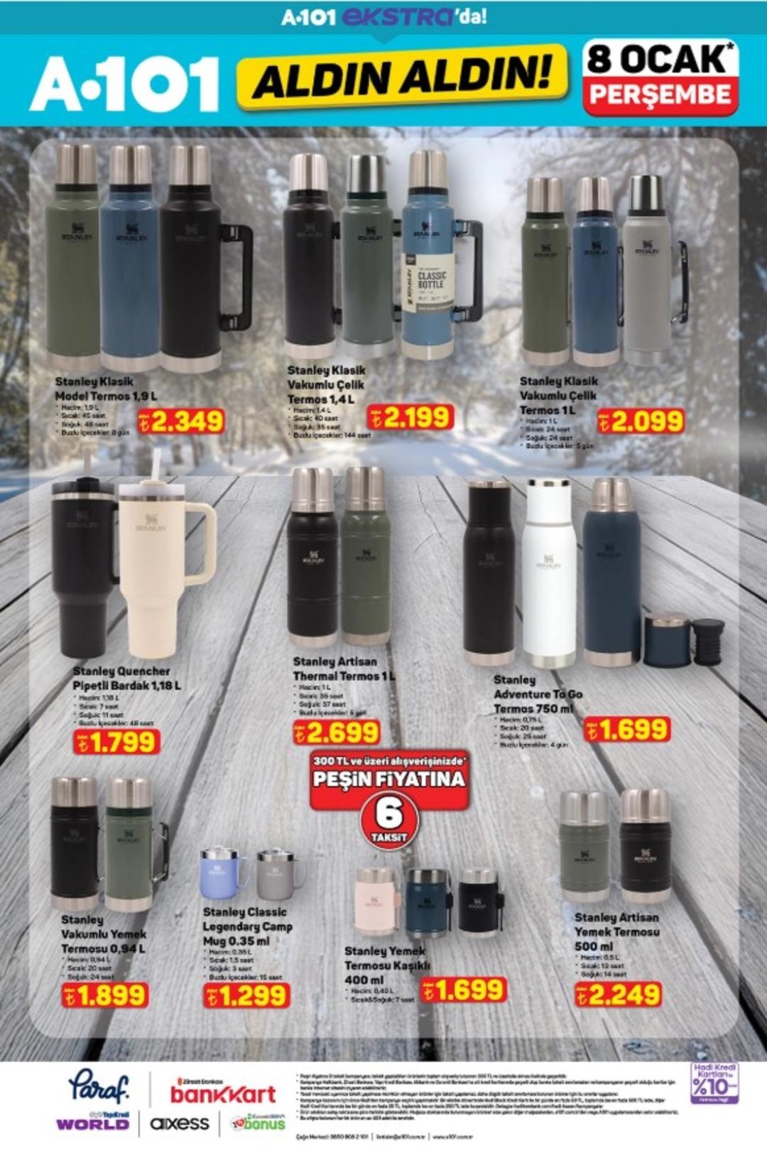 A101 e Stanley termos çeşitleri geliyor! 8 Ocak 2026 A101 katalog yayınlandı! 20
