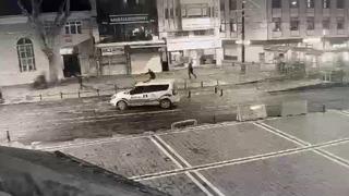 İş yerini kurşunlayıp kayda aldılar! Yetmedi polise silah çektiler