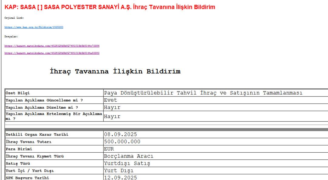 SASA neden d&uuml;ş&uuml;yor? 1