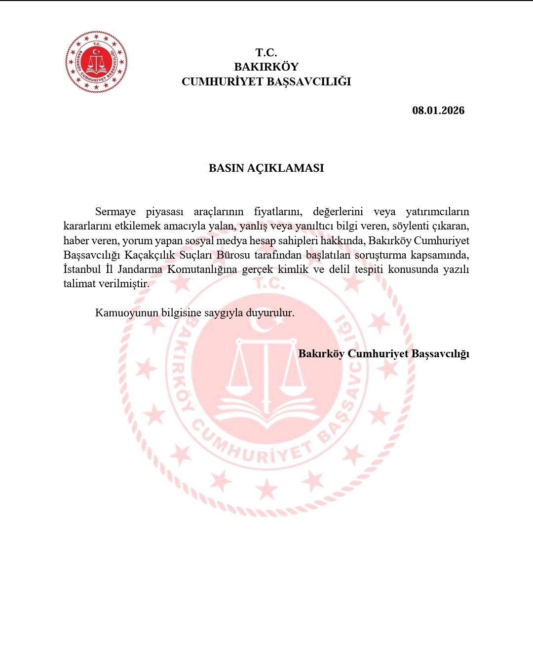 Yanıltıcı borsa paylaşımlarıyla ilgili soruşturma başlatıldı 1