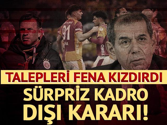 Galatasaray'da kadro dışı kararı alınıyor! Sinirlendiren talep...