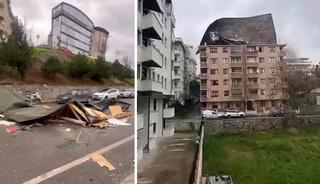 Fırtına okulların &ccedil;atısını u&ccedil;urdu: Eğitime 1 g&uuml;n ara verildi