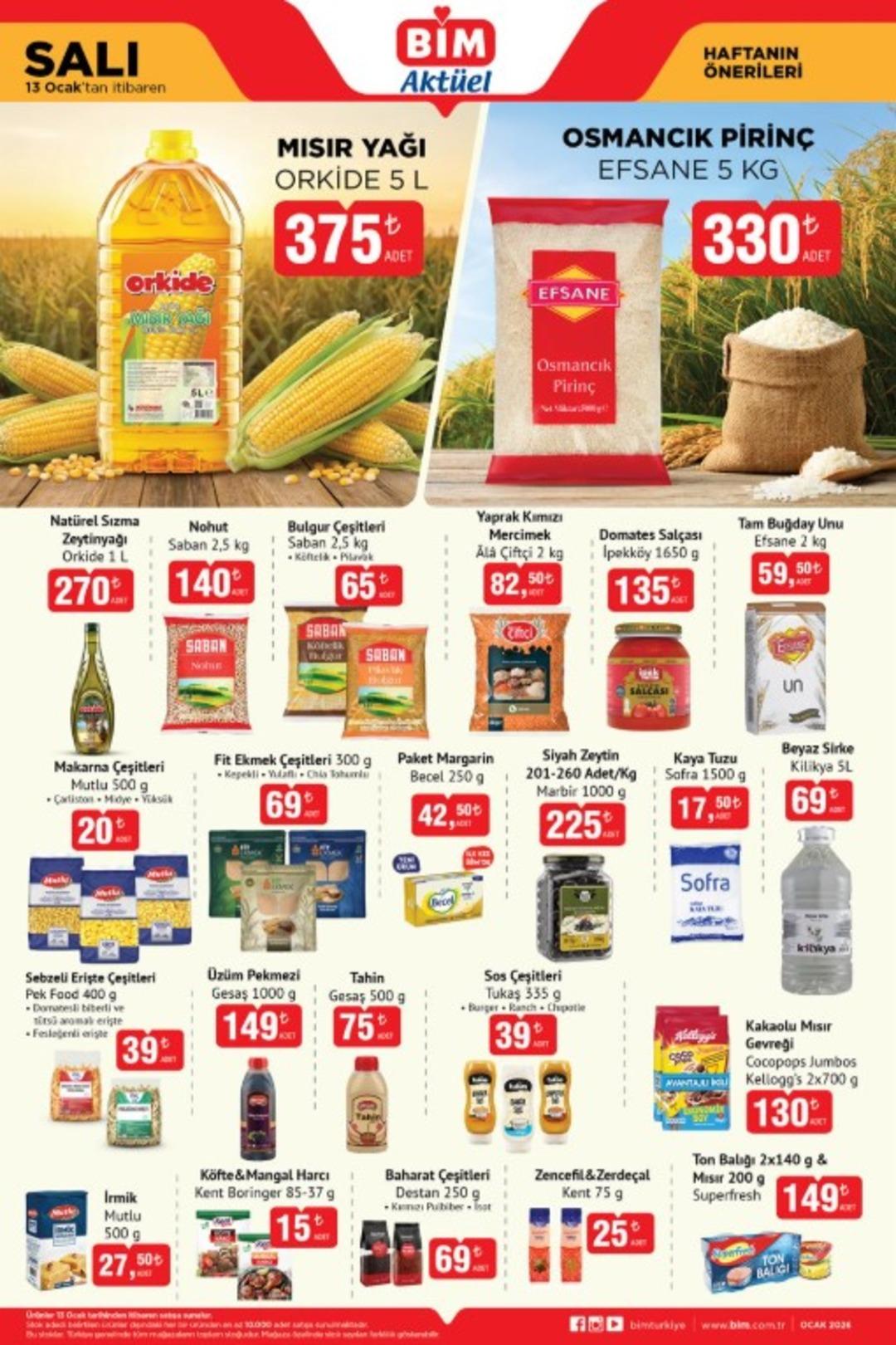 BİM e gıda ve kişisel bakım ürünleri geliyor! 13 Ocak 2026 BİM katalog yayınlandı 1