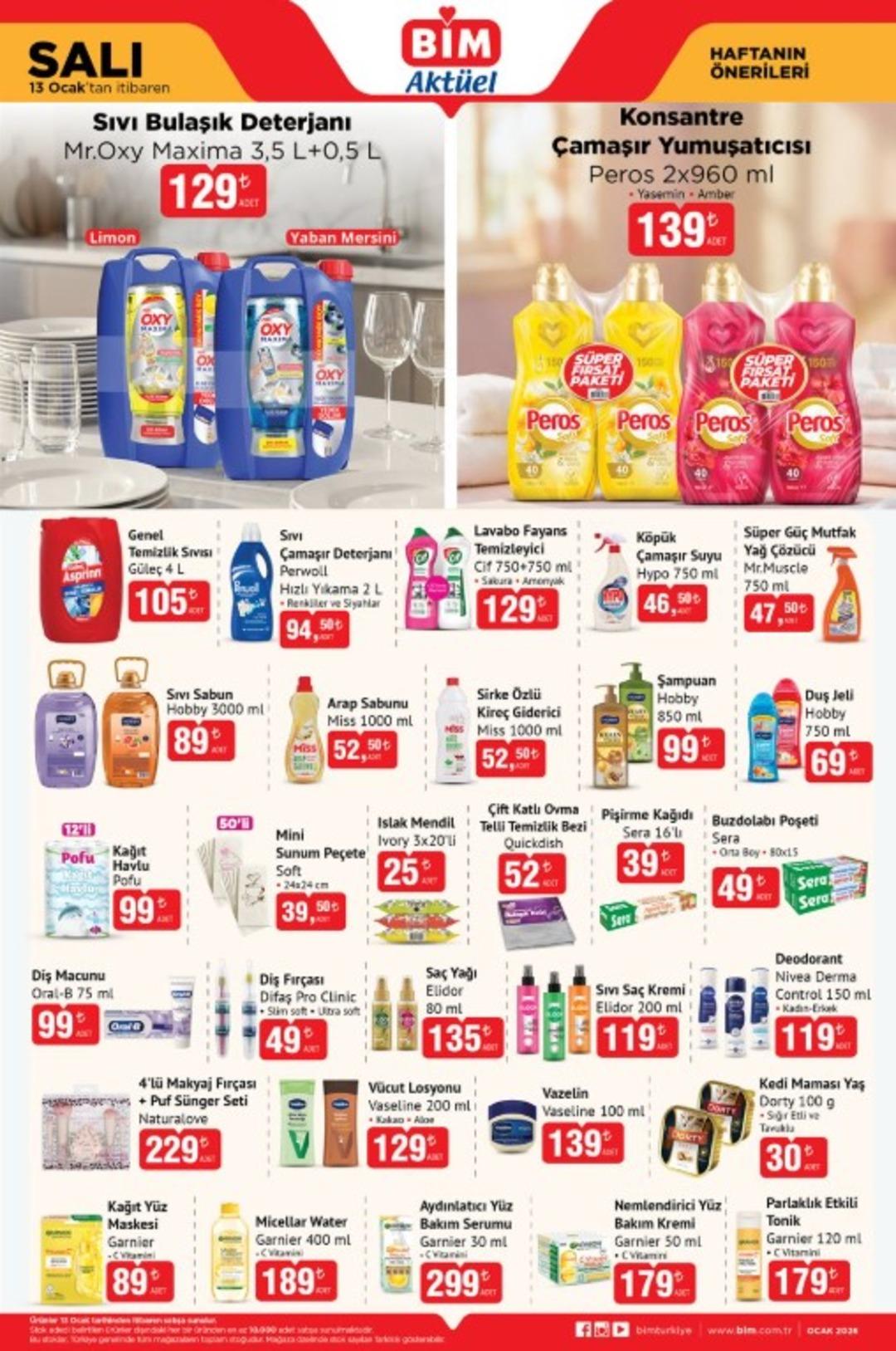 BİM e gıda ve kişisel bakım ürünleri geliyor! 13 Ocak 2026 BİM katalog yayınlandı 3