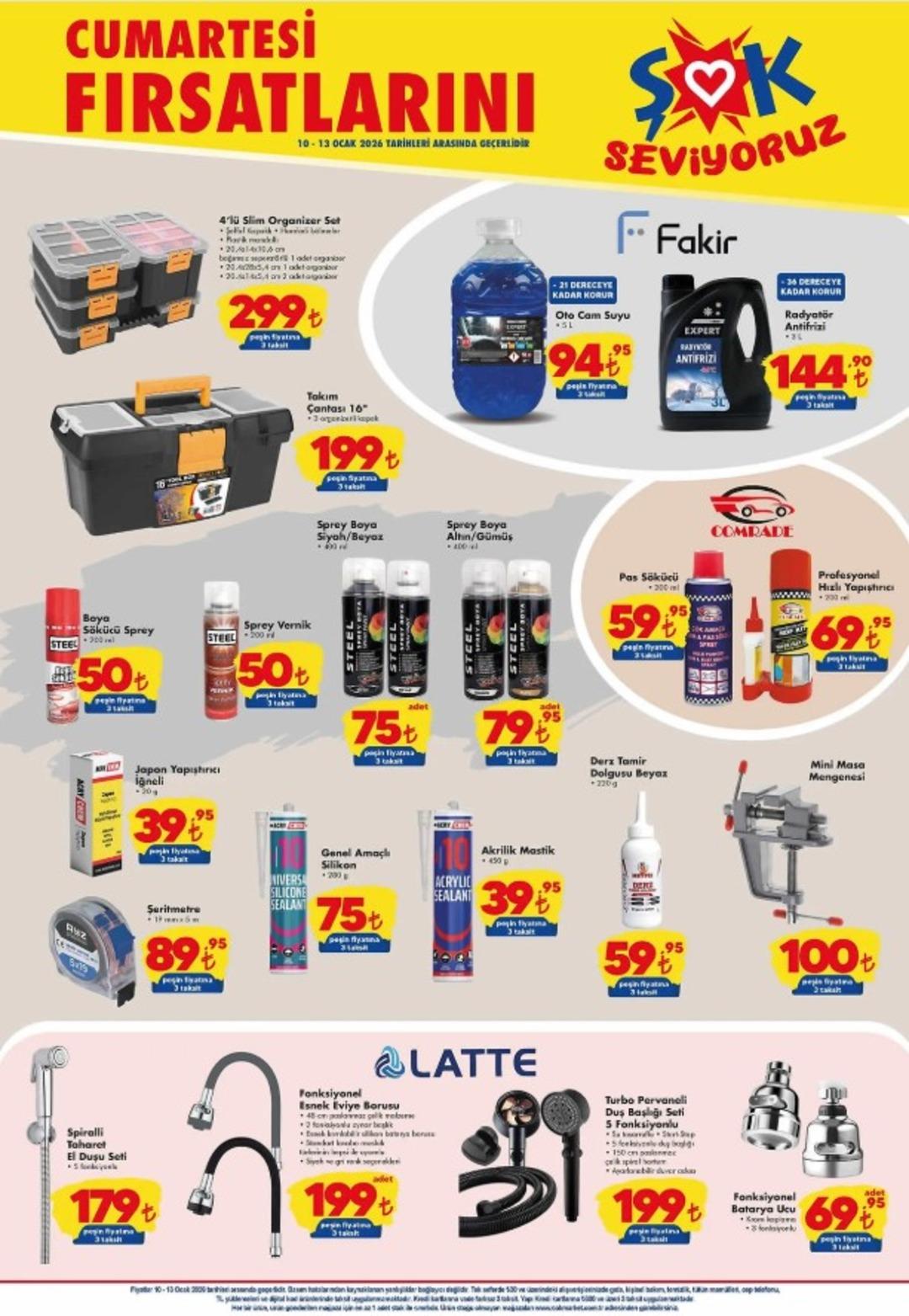 ŞOK a oto bakım ürünleri geliyor! 10 Ocak 2026 ŞOK aktüel katalog yayınlandı! 1