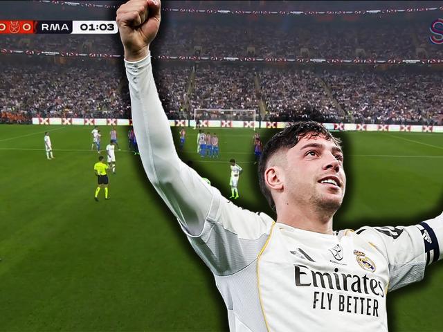 Real Madrid'de Federico Valverde A.Madrid'e y&uuml;zyılın gol&uuml;n&uuml; attı!