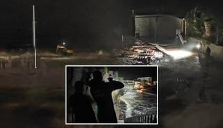 Fırtına, iskeledeki iş&ccedil;ileri denize d&uuml;ş&uuml;rd&uuml;: 1 &ouml;l&uuml;, 2 yaralı