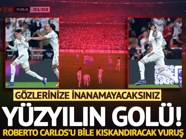 Real Madrid'de Federico Valverde A.Madrid'e y&uuml;zyılın gol&uuml;n&uuml; attı!