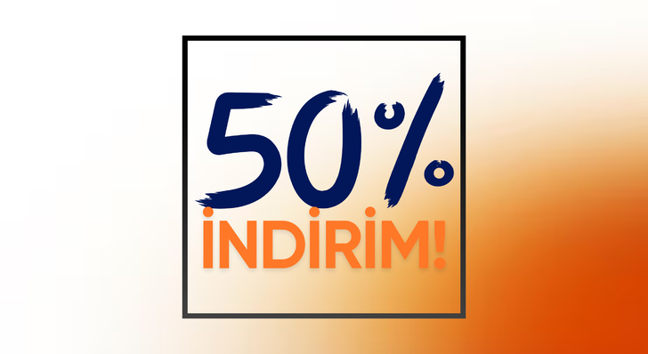 Favori mağazanda %50'ye varan indirim g&ouml;rd&uuml;n...