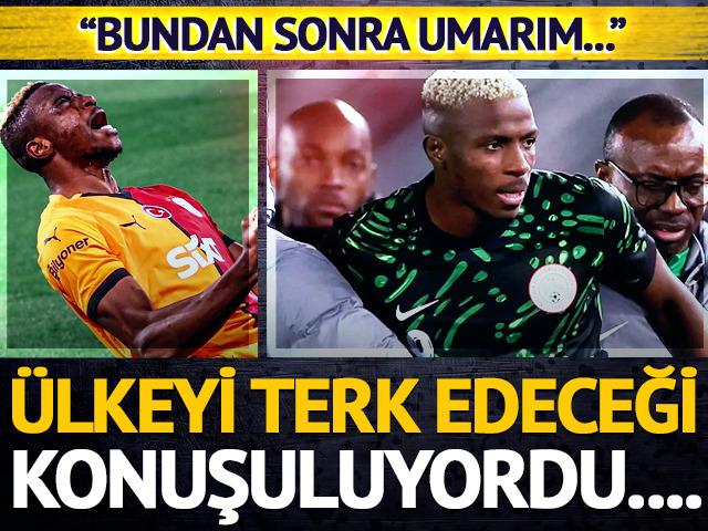 Osimhen'in &uuml;lkeyi terk edeceği konuşuluyordu! "Bundan sonra umarım..."