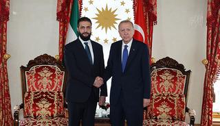 Cumhurbaşkanı Erdoğan, Şara ile g&ouml;r&uuml;şt&uuml;