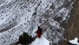 Uzundere semalarında nefes kesen atlayış