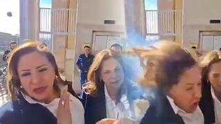 Santimetrelerle hayata tutundu: Muhalif milletvekilinin kafasına el bombası attılar! O anlar kamerada