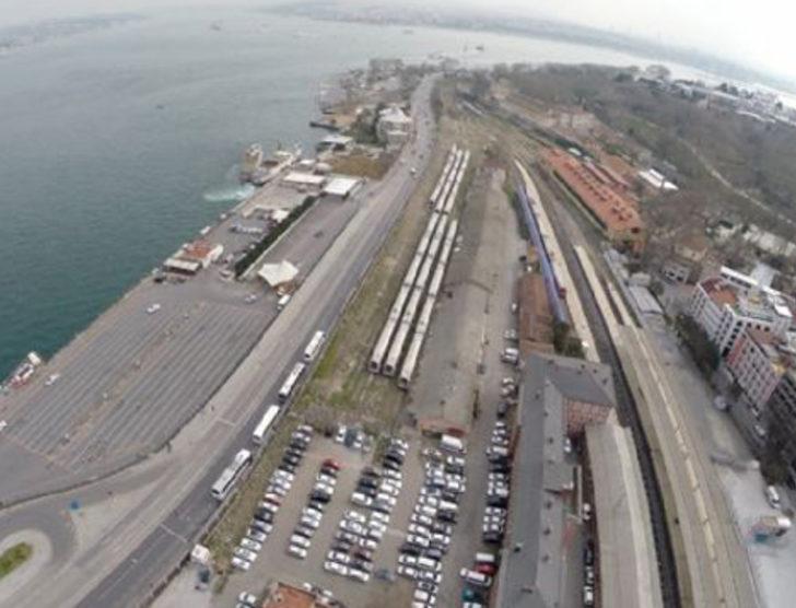 Sirkeci Garı projesi havadan görüntülendi G1