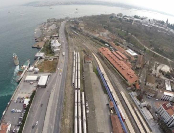 Sirkeci Garı projesi havadan görüntülendi G2