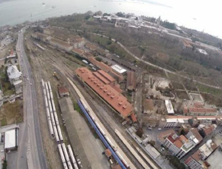 Sirkeci Garı projesi havadan görüntülendi G3